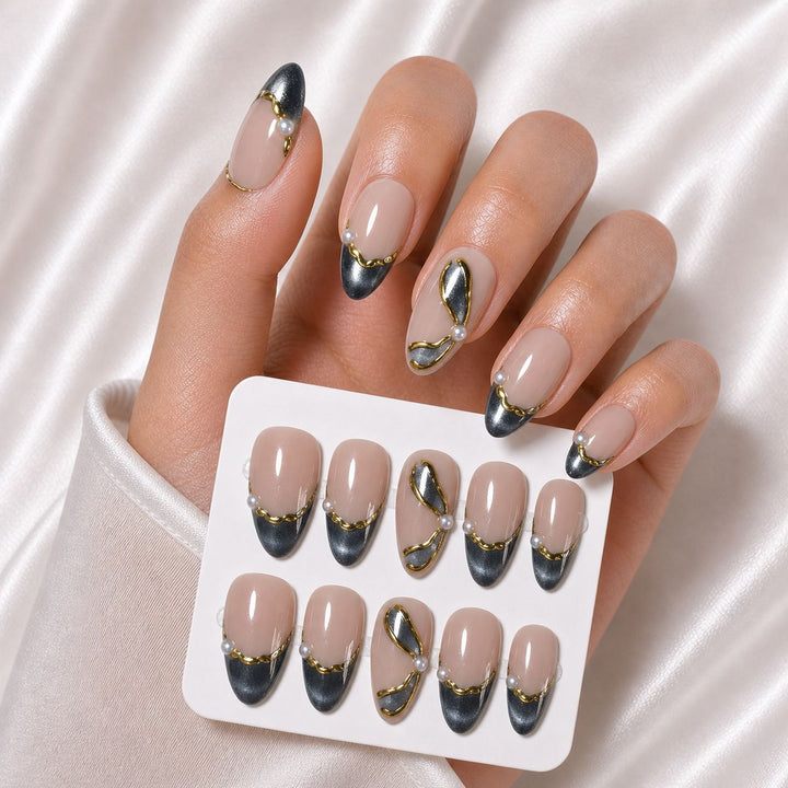 Elegantes Press-On Nagelset Karnz