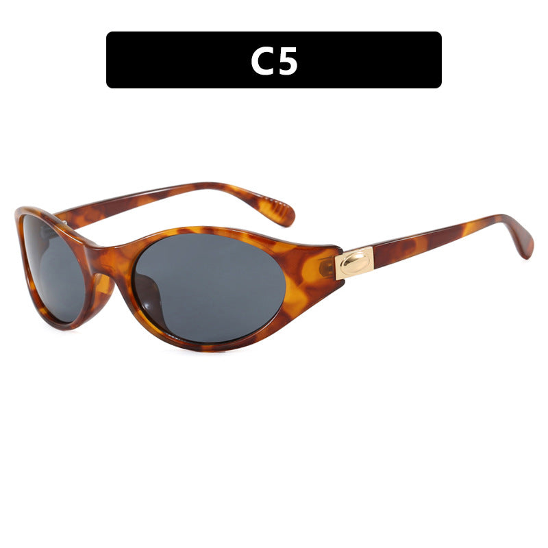 Damen stilvolle Sonnenbrille im eleganten Ovaldesign mit schützendem UV-Filter Karnz