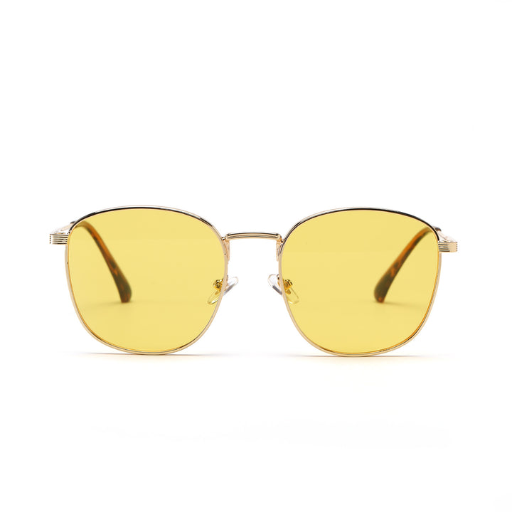 Damen modische Hexagon Sonnenbrille mit luxuriösem Metallrahmen Karnz