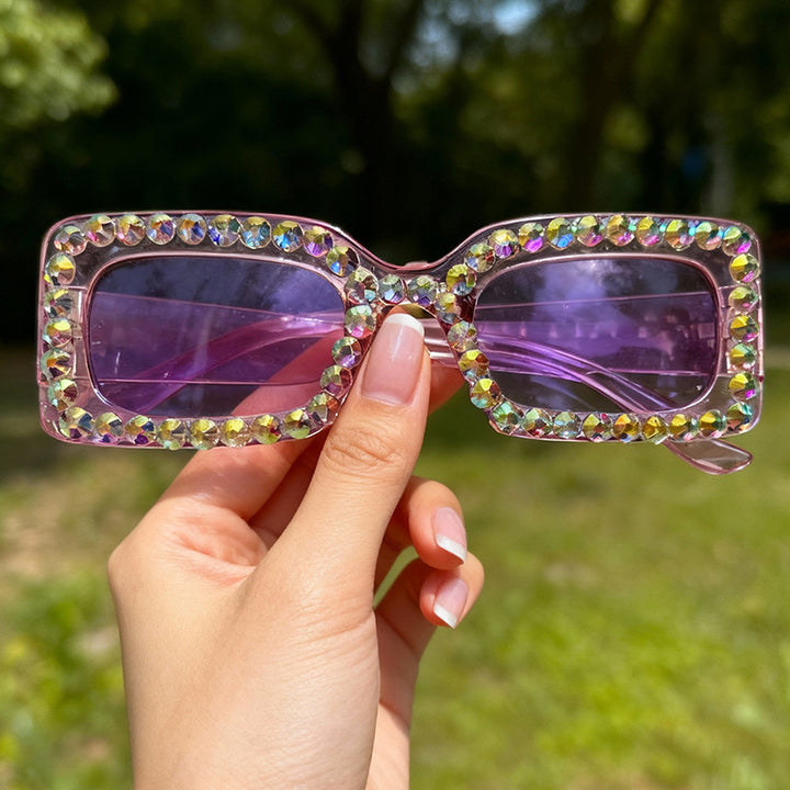 Dekorativer mit Strass besetzter Sonnenbrille Karnz