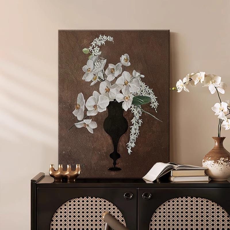 Elegante Orchideen Blumencanvas Kunstwerk