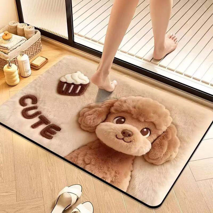 Süßes Hundedesign Badematte