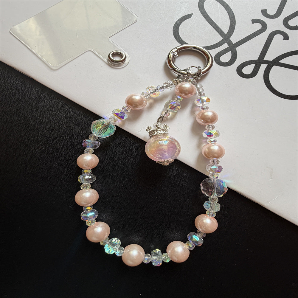 Elegante Perlen-Schlüsselanhänger mit Charm Karnz