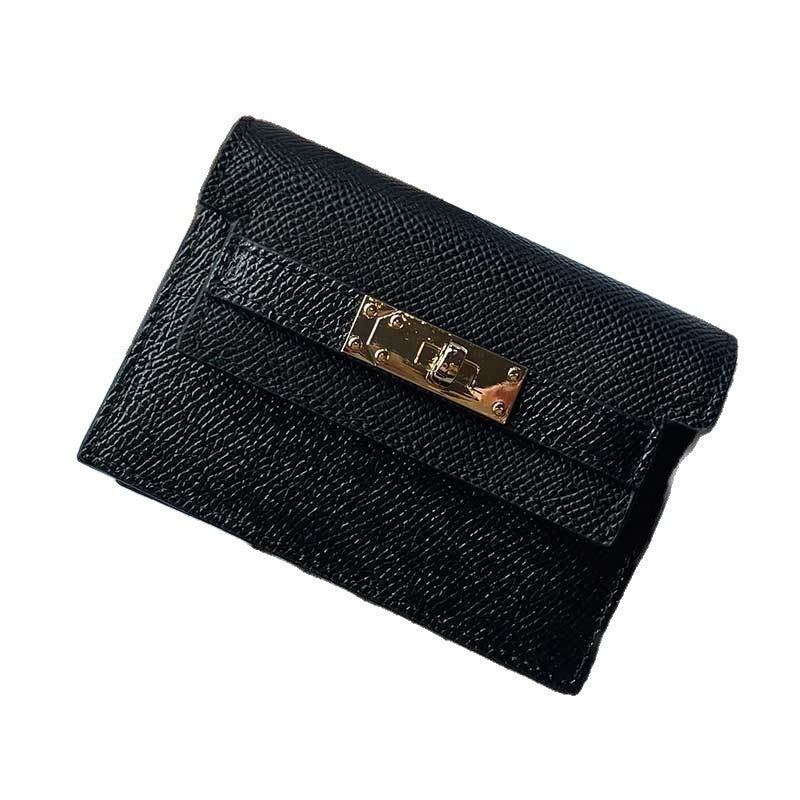 Premium Leder Kartenhalter mit eleganter Verschluss Karnz