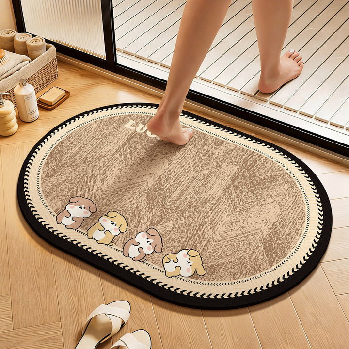 WoCute Cartoon Badematte Karnz