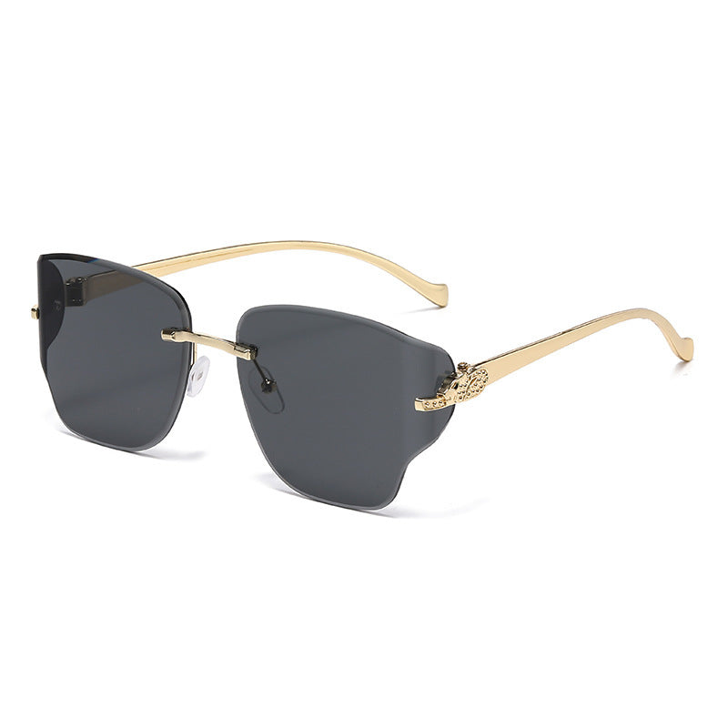 Damen exklusive geometrische Sonnenbrille Karnz