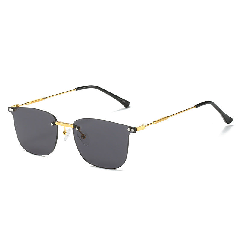 Damen stilvolle Geometric-Sonnenbrille mit modernen Glaselementen Karnz