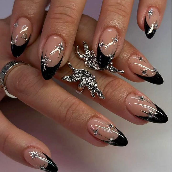 Glamouröse Künstlerische Stiletto Press-On Nägel