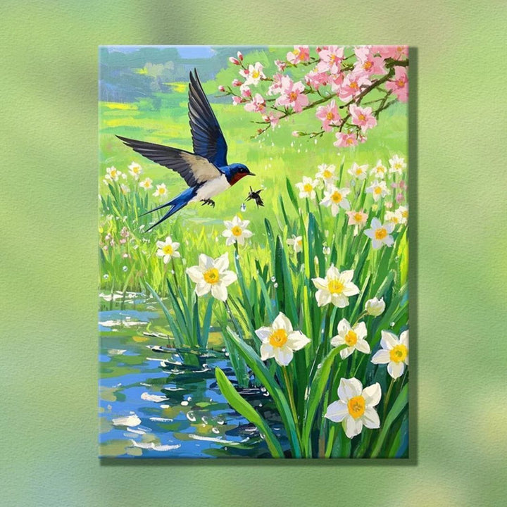 Natur-inspirierte dekorative Leinwandkunst Karnz