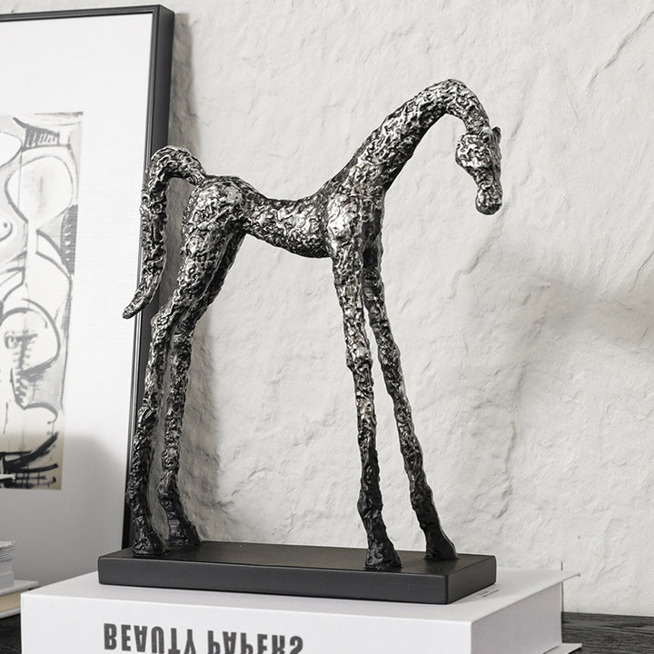 Künstlerische Pferdefigur Buchstützen