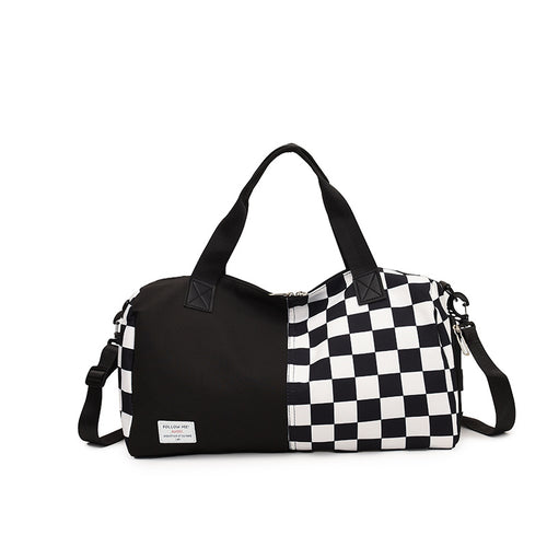 Karierter Muster langlebige Reise-Duffel