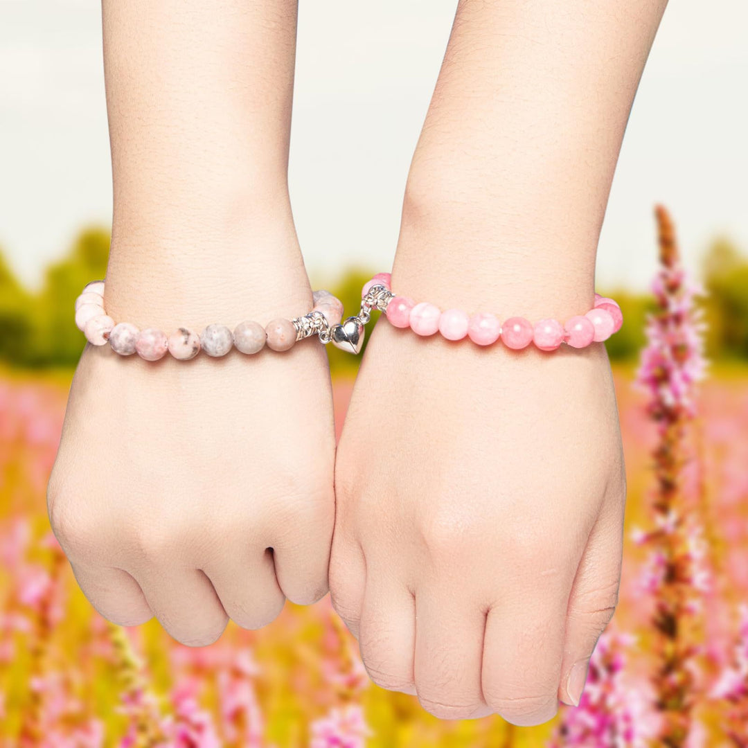 Dual Stone Herz Charm Armband Karnz