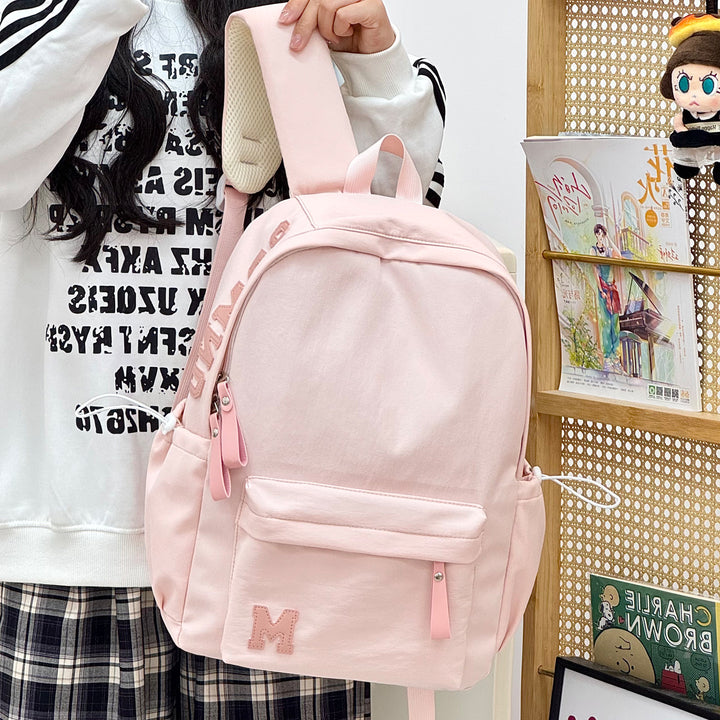 Stylischer Canvas-Rucksack mit plüschigem Schlüsselanhänger Karnz