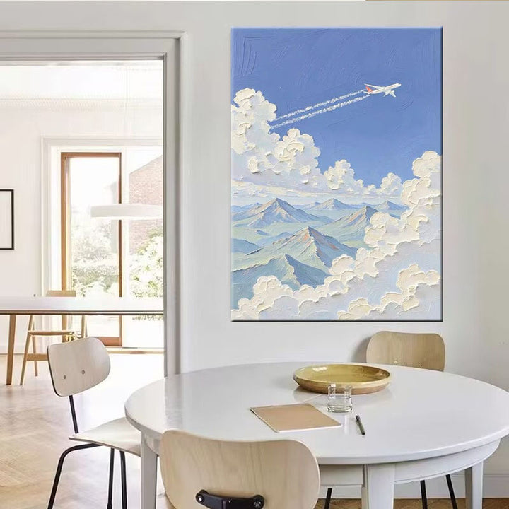 Szenen Himmel und Berge Kunstwerk