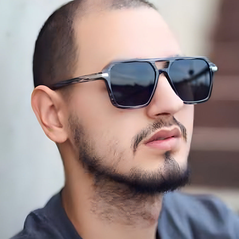 Damen modische rechteckige Sonnenbrille mit stylishem Design und UV-Schutz Karnz
