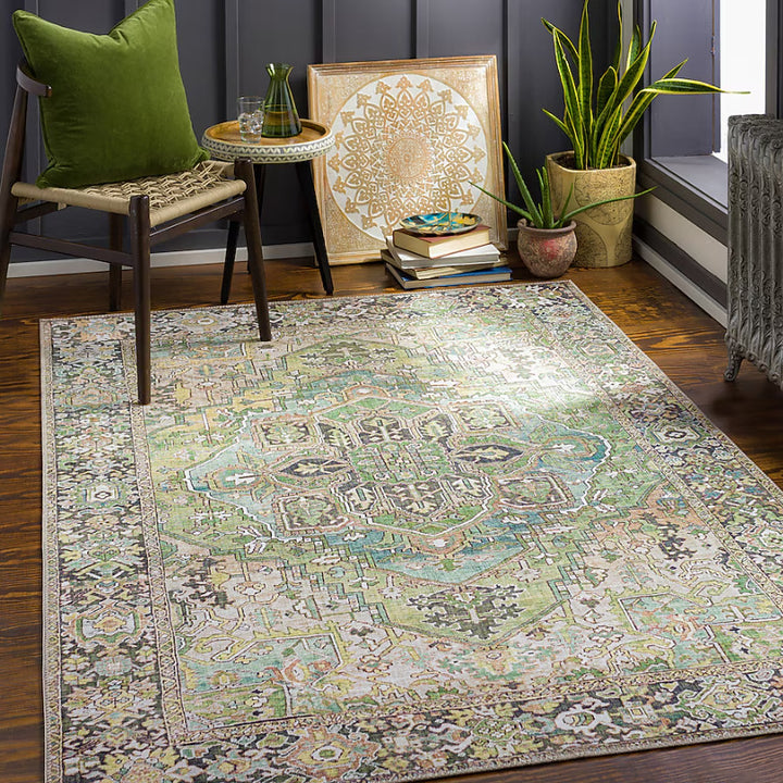 Vintage-inspirierter dekorativer Teppich