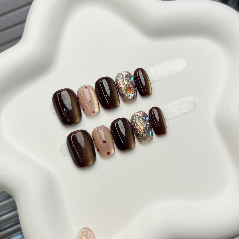 Elegante Ombre Druck-Nagelset