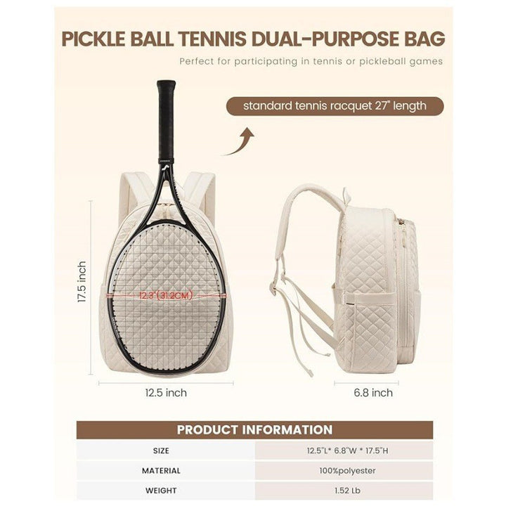 Gep quilteter Tennisracket-Rucksack Karnz 1789074113