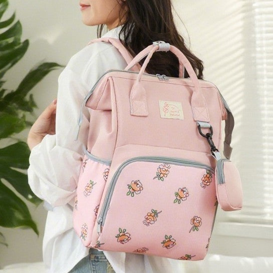 Stilvoller Rucksack mit floralem Muster Karnz