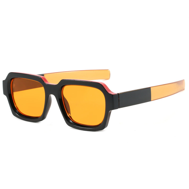 Damen Sonnenbrille mit auffälligem rechteckigem Rahmen und UV-Schutz Karnz