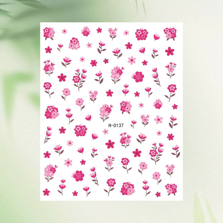 Floral Nagelkunst Aufkleber Blatt