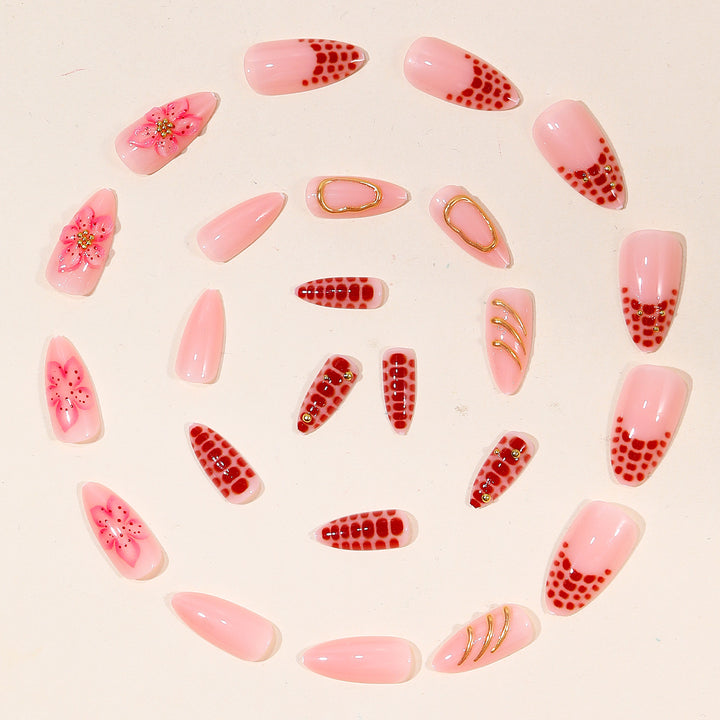 Glamorous Floral Nail Art Set Karnz