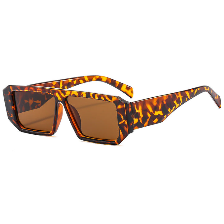 Damen modische Sonnenbrille im auffälligen geometrischen Design Karnz