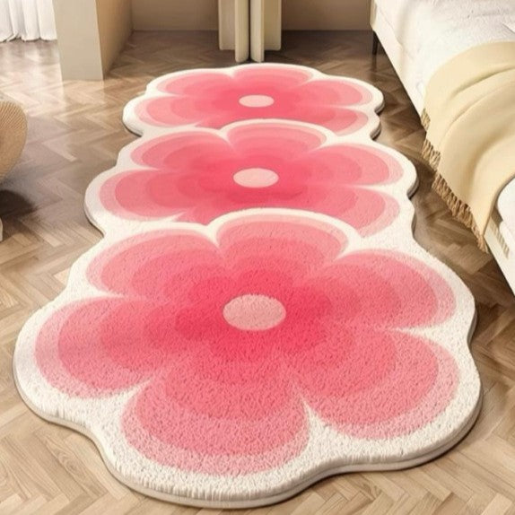 Blumenförmiger Teppich