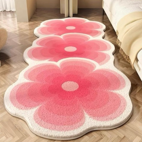 Blumenförmiger Teppich