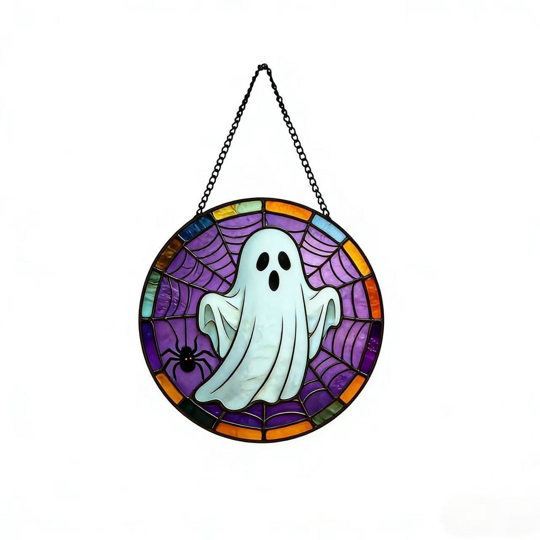 Dekorative Totenkopf Buntglas Wandkunst Karnz