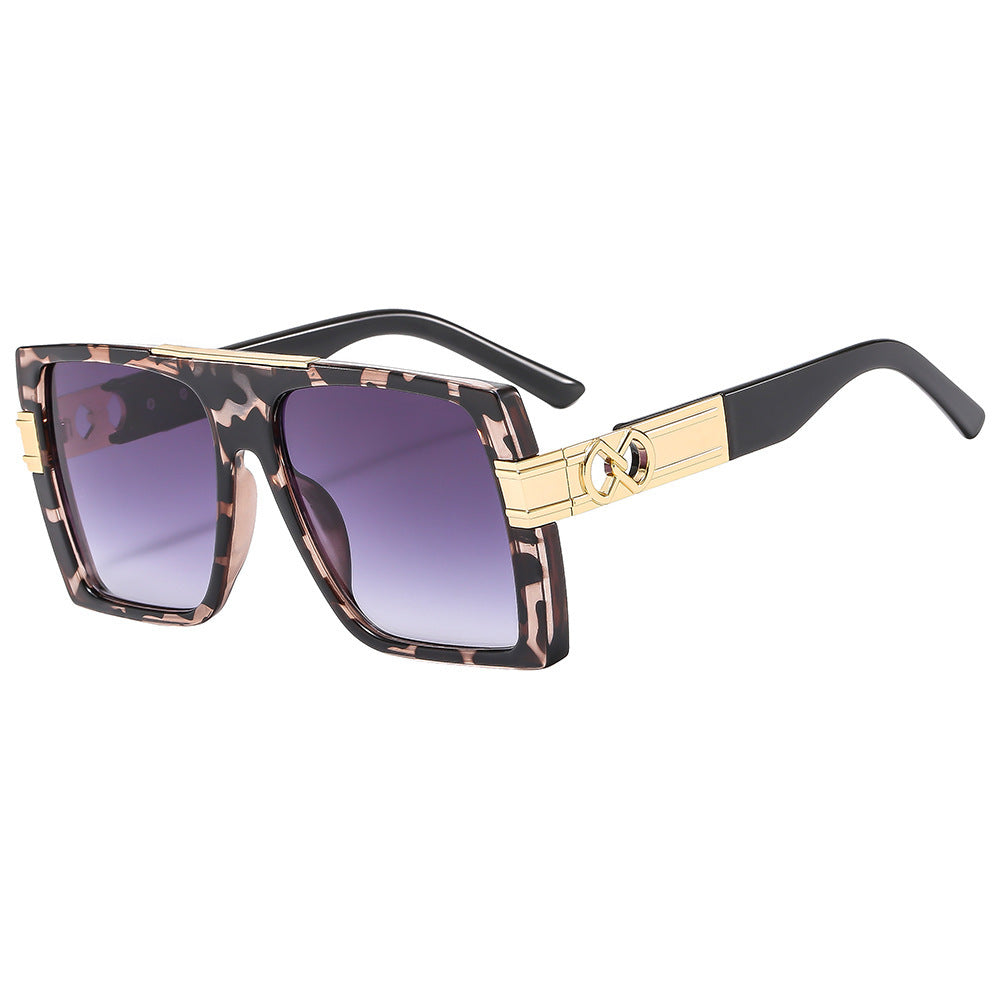 Damen oversized Sonnenbrille mit extravaganten Glitzerakzenten Karnz