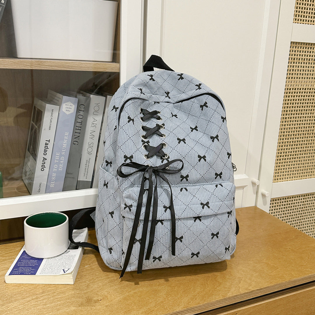 Stylischer Schnürung Schleife Rucksack