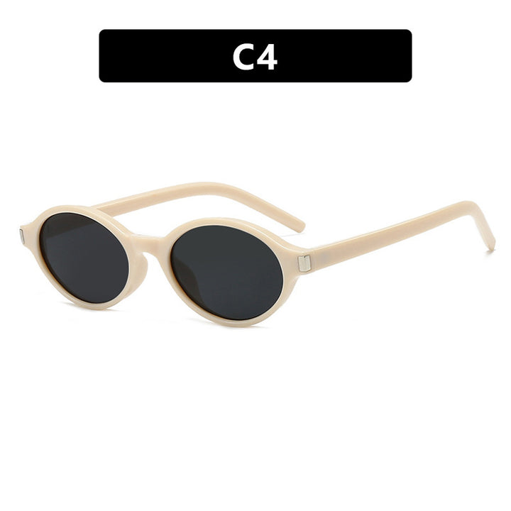 Damen elegante runde Sonnenbrille mit modernem Rahmen Karnz