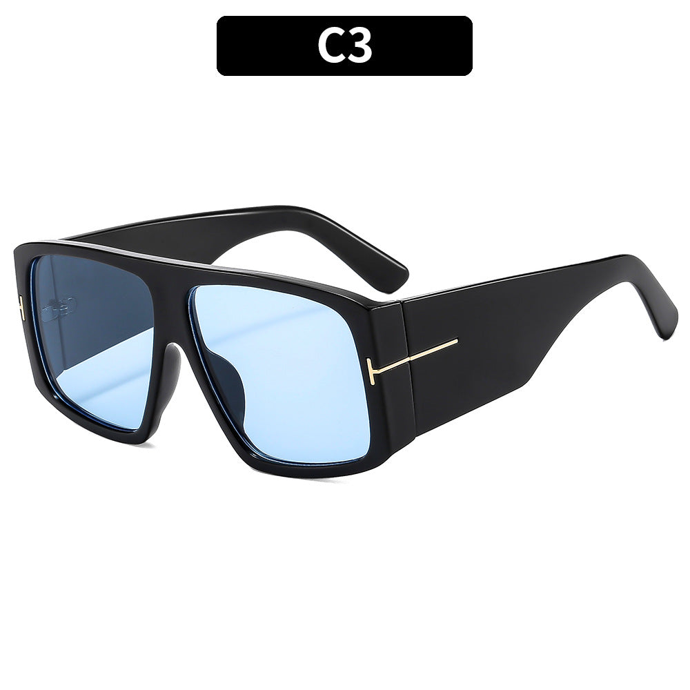 Oversized Geometrische Sonnenbrille Statement Stil