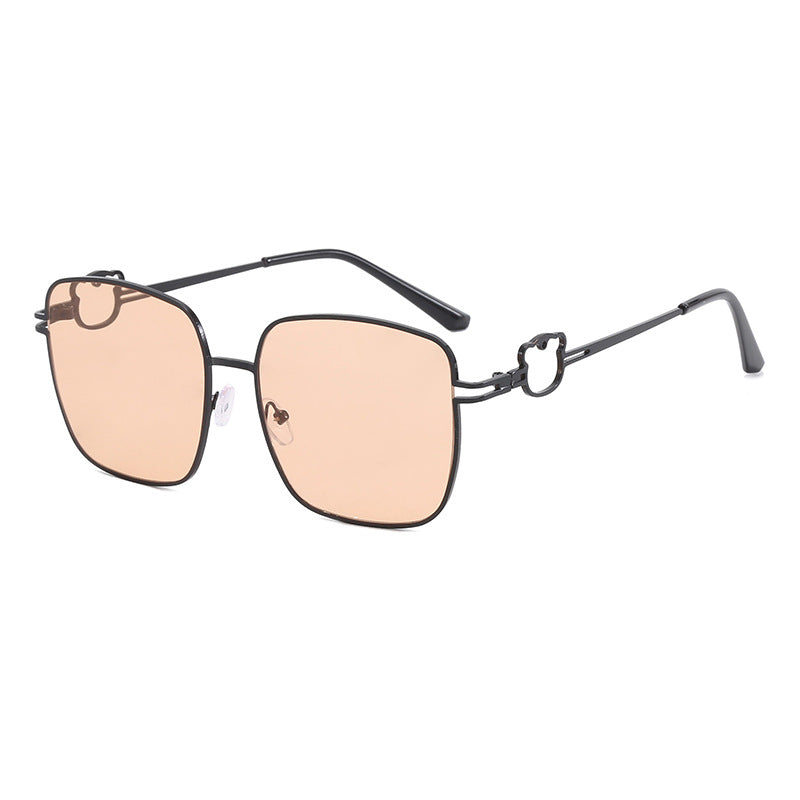 Damen modische quadratische Brille mit einzigartigen Akzenten Karnz