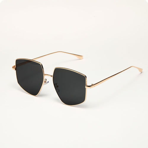 Damen quadratische Sonnenbrille mit elegantem Metallrahmen Karnz