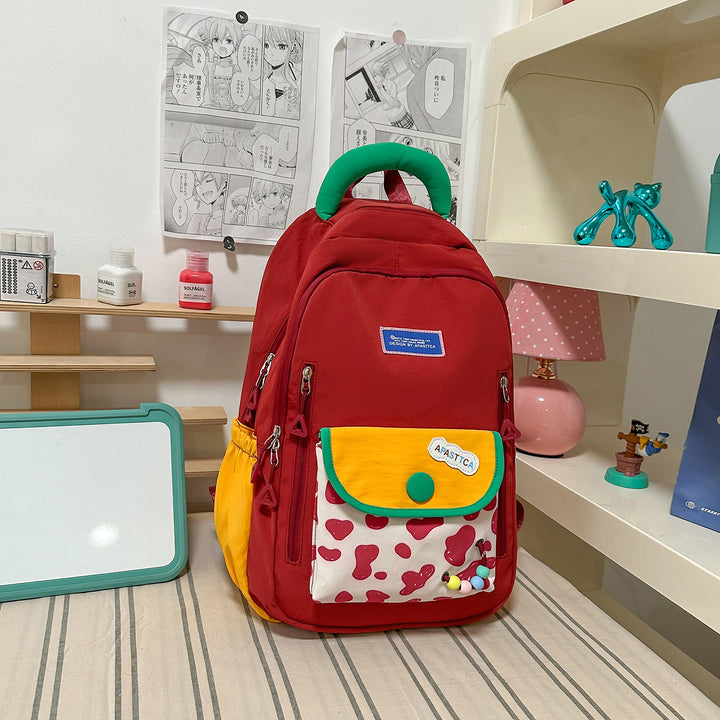 Stilvoller Multi-Taschen-Rucksack mit lustigen Akzenten Karnz