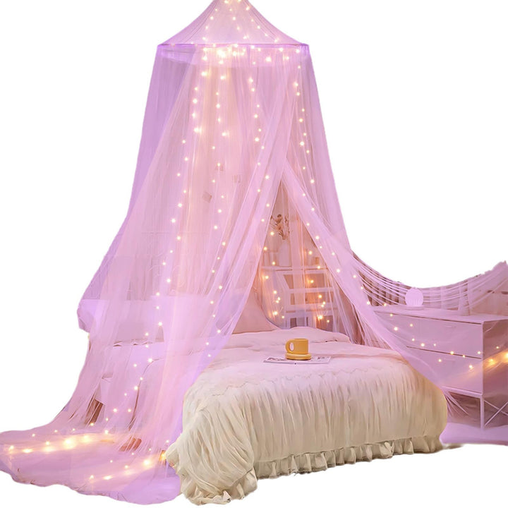 Verzauberndes Himmelbett Zelt mit LED-Lichtern Karnz