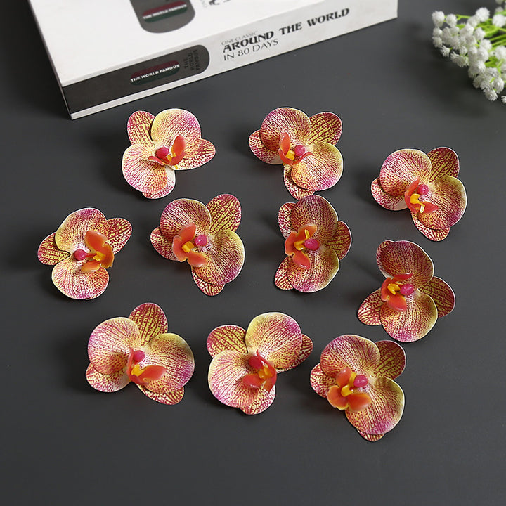 Künstliche Orchideenblütenakzente für die Wohnkultur