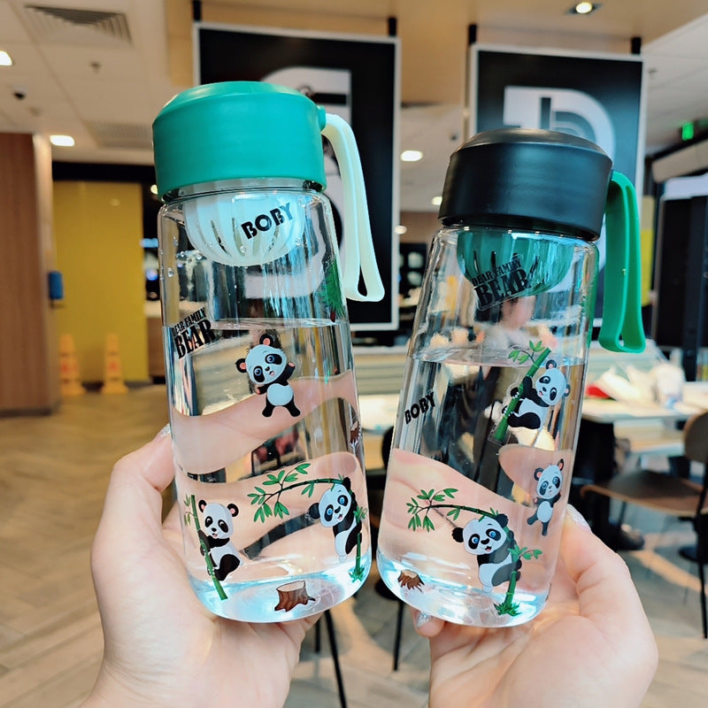 Damen Verspielte Trinkflasche mit fröhlichem Panda-Motiv Karnz