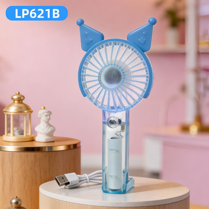 Unisex Tragbarer Handventilator mit niedlichem Hasenmotiv Karnz