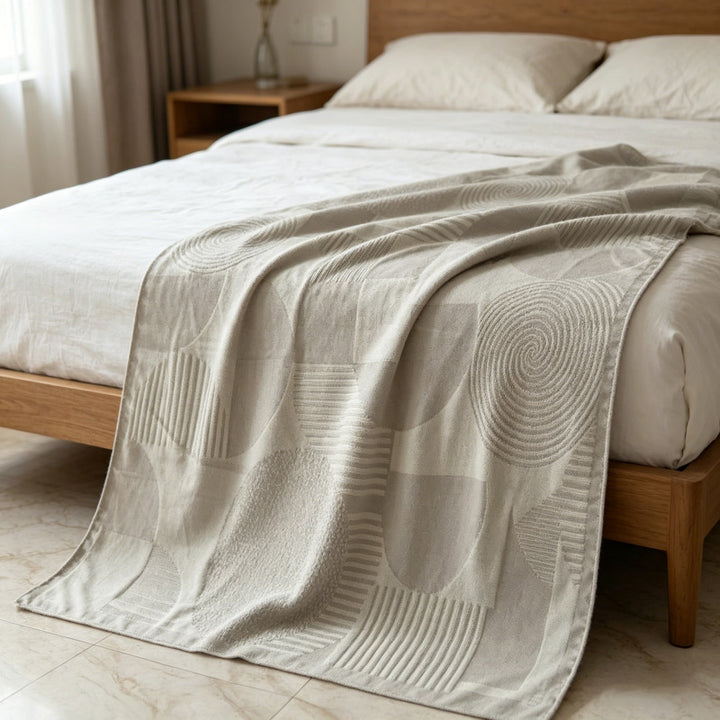 Künstlerisch gemusterte Wurfdecke
