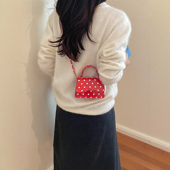 Punktmuster Mini-Handtasche