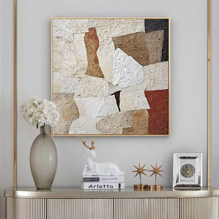 Texturiertes geometrisches Wandkunst