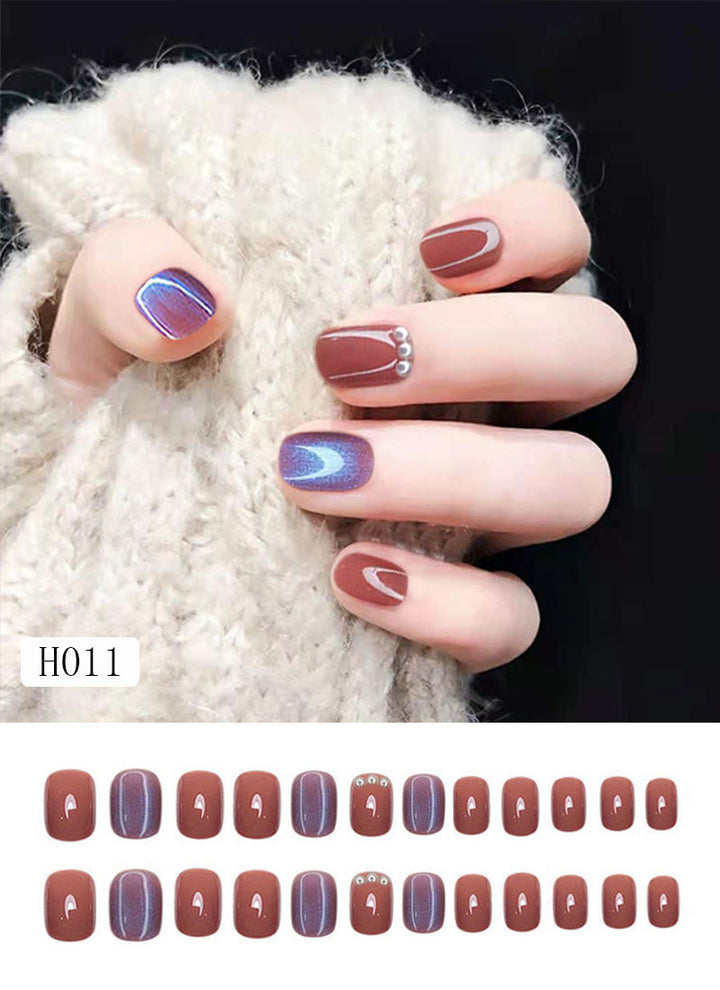 Künstliche Nagelspitzen mit Schleifen-Design Karnz