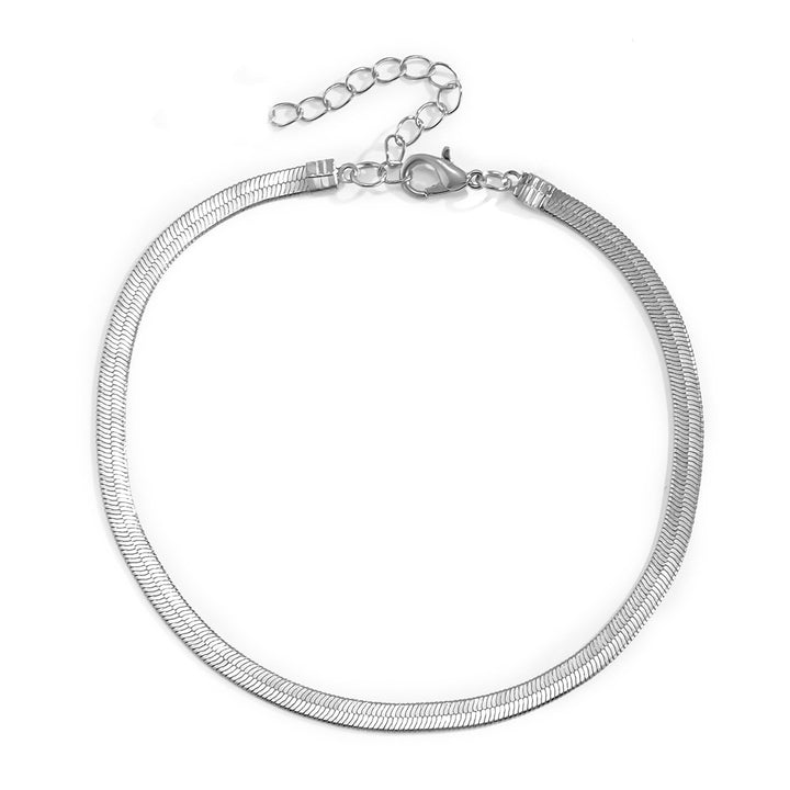 Sleek verstellbare goldene Creolen Halskette Karnz