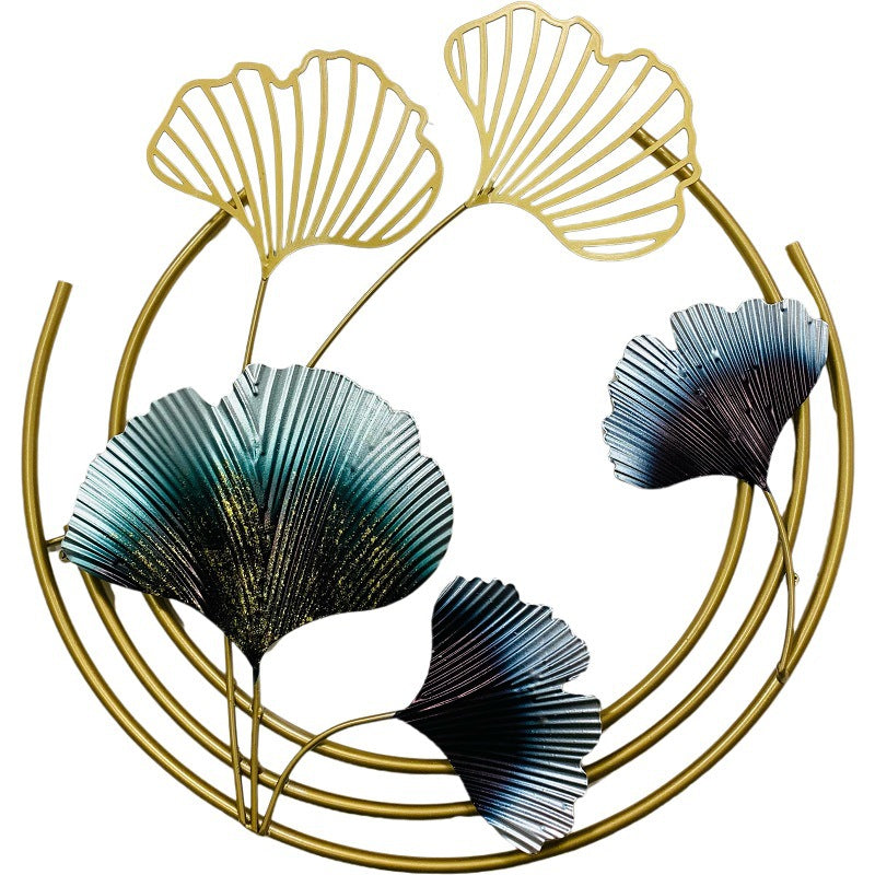 Elegante Botanische Metall Wandkunst Karnz