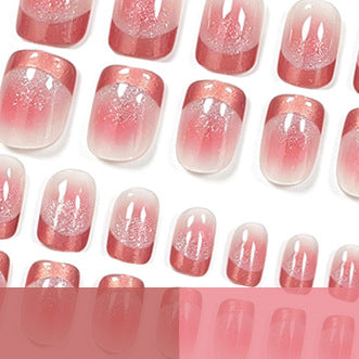 Elegantes Glitter Ombre Nagelkunst Set Karnz
