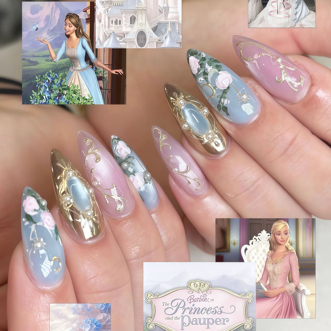 Florales Design Press-On Nägel