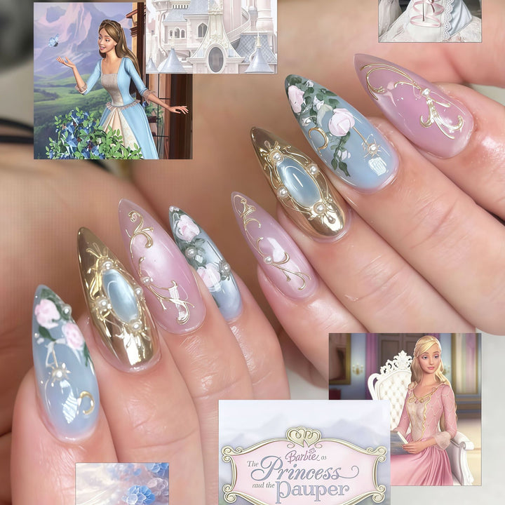Florales Design Press-On Nägel